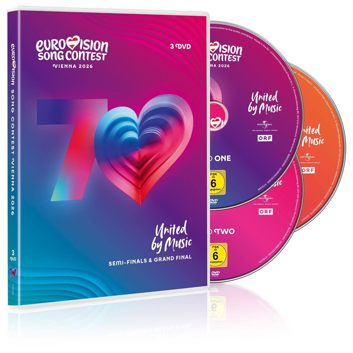 Eurovision Song Contest Vienna 2026 (3DVD Set)